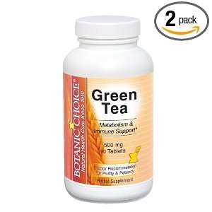 Indiana Botanic Gardens Ultra Green Tea 500mg Tablets, 90 Count (Pack 
