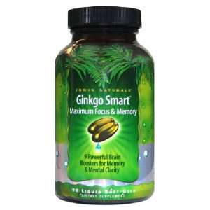  Irwin Naturals Advanced Ginkgo Smart 90ct Health 