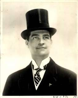 1936 Magician Clarence Willard in His Big Top Hat  