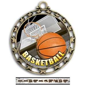  Hasty Awards 2.5 Custom Basketball HD Insert Medals GOLD 