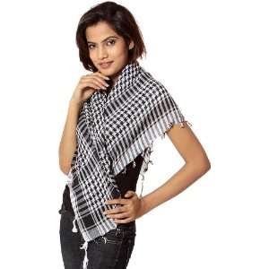  Black and White Arafat Scarf   Pure Cotton Everything 