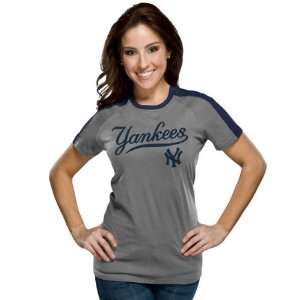  New York Yankees Womens Nike Grey Heather Centerfield 
