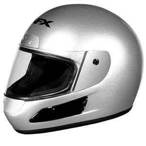  AFX FX 10 Solid Big Head Helmet   X Large/Silver 
