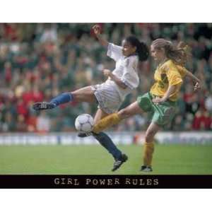 Girl Power Rules   Soccer Anon. 28.00 inches by 22.00 inches. Best 