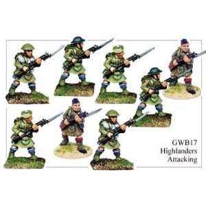   British Commonwealth Highlander Infantry, Attacking (8) Toys & Games