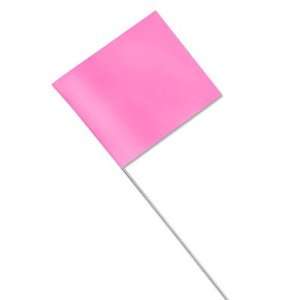  Stake Flags   Fluorescent Pink