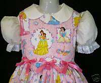 Disney Princess w/Frame Pink Dress Set Sz 12M 10yrs  