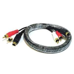  Audio Video Cables S Video Cables RCA/S Video Cable,Black 