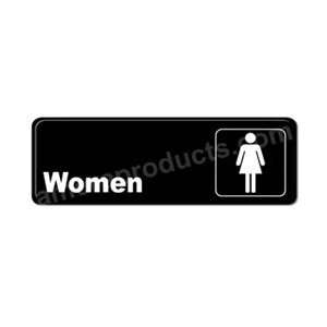  Restroom Sign Womens Black 5505