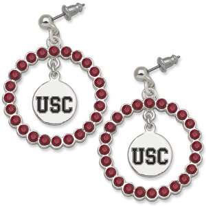  University of Southern California Spirit Earrings/Brass 