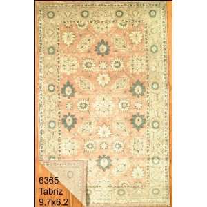  6x9 Hand Knotted Tabriz Persian Rug   62x97