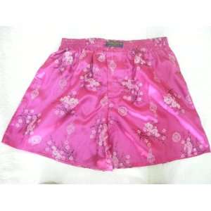   Thai Silk Boxer Shorts  Rose Oriental Dragon Design (SIZE LARGE 28 30
