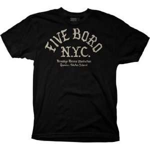 5Boro T Shirt Old English [Large] Black  Sports 