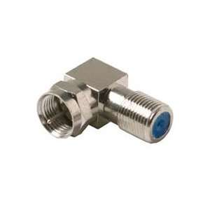  2.5GHz F Male Right Angle to F Female Coax Adapters Pack 
