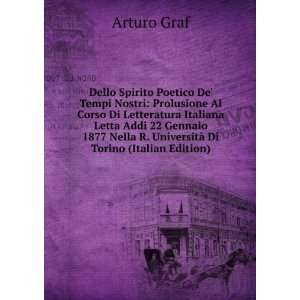   Nella R. UniversitÃ  Di Torino (Italian Edition) Arturo Graf Books