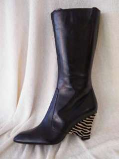 SERGIO ROSSI SHOES BOOTS Brown zebra 9.5 39.5  