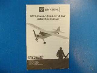 ParkZone Ultra Micro J 3 J3 Cub RTF R/C RC Electric Airplane Parts 