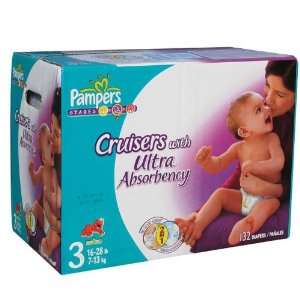  Pampers Stages Cruisers with Ultra Absorbency Baby