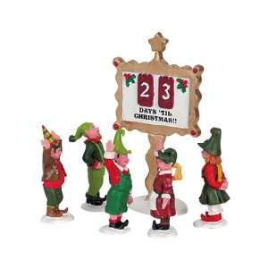   Elf In Christmas Countdown 6 Piece Figurines #62230