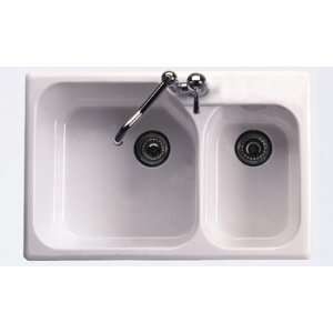  6317 68 Double Basin Fireclay Kitchen Sink from the Allia 
