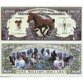  DD Discounts 211399 Horses Million Dollar Bills  Case of 