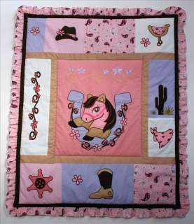 Baby Boutique  Western Cowgirl 14 PCS Crib Bedding L  