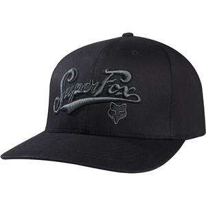  Fox Racing Matchless Flexfit Hat   Large/X Large/Black 