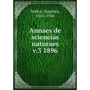   de sciencias naturaes. v.3 1896 Augusto, 1865 1946 Nobre Books