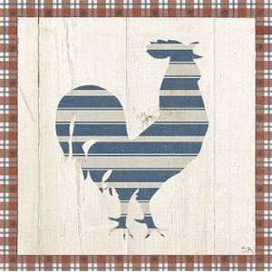  Americana Rooster   Poster by Sarah Adams (10x10)