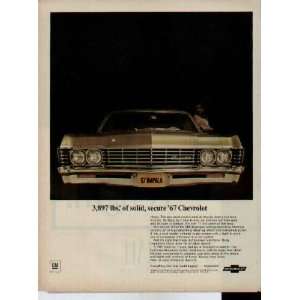   secure 67 Chevrolet Impala.  1967 Chevrolet Impala Ad, A3896A