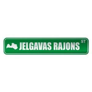   JELGAVAS RAJONS ST  STREET SIGN CITY LATVIA