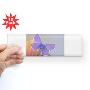   Sticker Clear (10 Pack) Xerces Purple Butterfly 