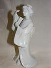 Vintage Homco Porcelain Figurine Geisha Girl Holding Fan #1443