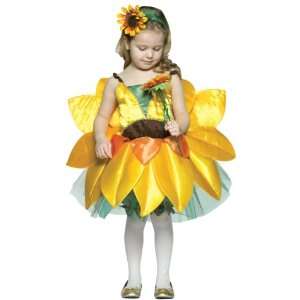   Sunflower Child Costume / Yellow   Size Small (4 6X) 