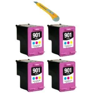  Four Color Remanufactured Ink Cartridges HP 901 XL HP901 