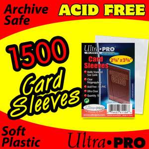 1500 CARD SLEEVES   ULTRA PRO  SOFT PENNY SLEEVES 81126  