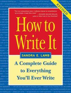 how to write it complete sandra e lamb paperback $
