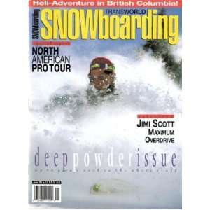 TransWorld SNOWboarding January 1992 Special Report North American Pro 