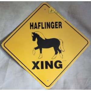  Haflinger Horse Road Xing Sign