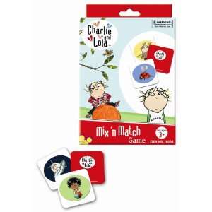  Charlie and Lolas Mixn Match Game and Go Fish Cards Set 