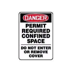 DANGER PERMIT REQUIRED CONFINED SPACE DO NOT ENTER OR REMOVE COVER 14 