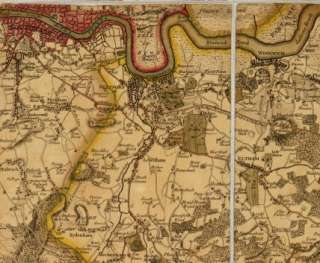 1790 map of London, England  