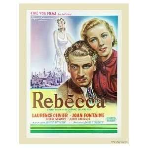  REBECCA   VINTAGE FRENCH MOVIE POSTER   NEW(Size 11x17 