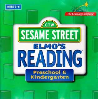 Sesame Street Elmos Reading PC CD preschool kids game  