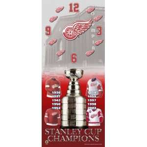  NHL Detroit Champs Clock 7x16