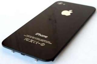 iPhone 4 Black back cover housing glass panel OEM New  
