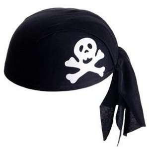  WeGlow International Black Pirate Scarf Hat (Pack Of 3 