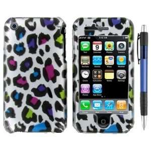 Rainbow Leopard On Silver Premium Design Protector Hard Cover Case for 