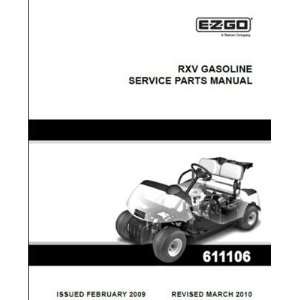  EZGO 611106 2009 Current Service Parts Manual for E Z GO 