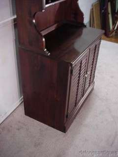 19586Ethan Allen Pine Bookcase Cabinet  